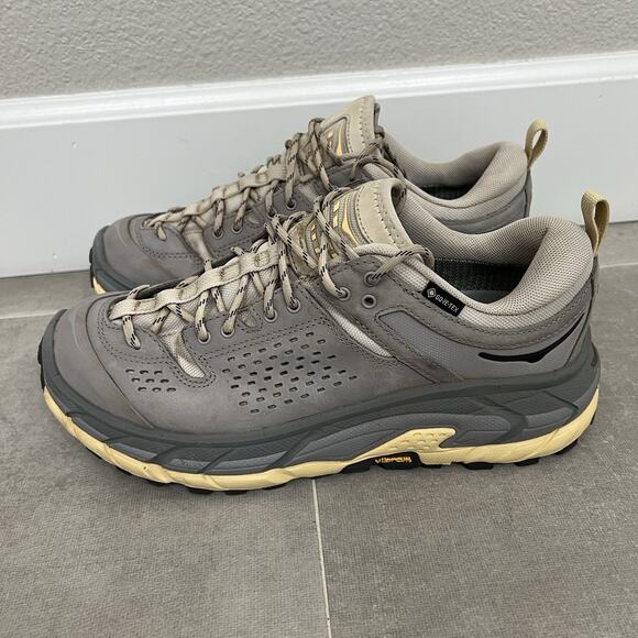 Hoka One One Mens Size 8/Womens 9 Beige Comfort Sneaker Outdoor Hiking Shoes main image 5